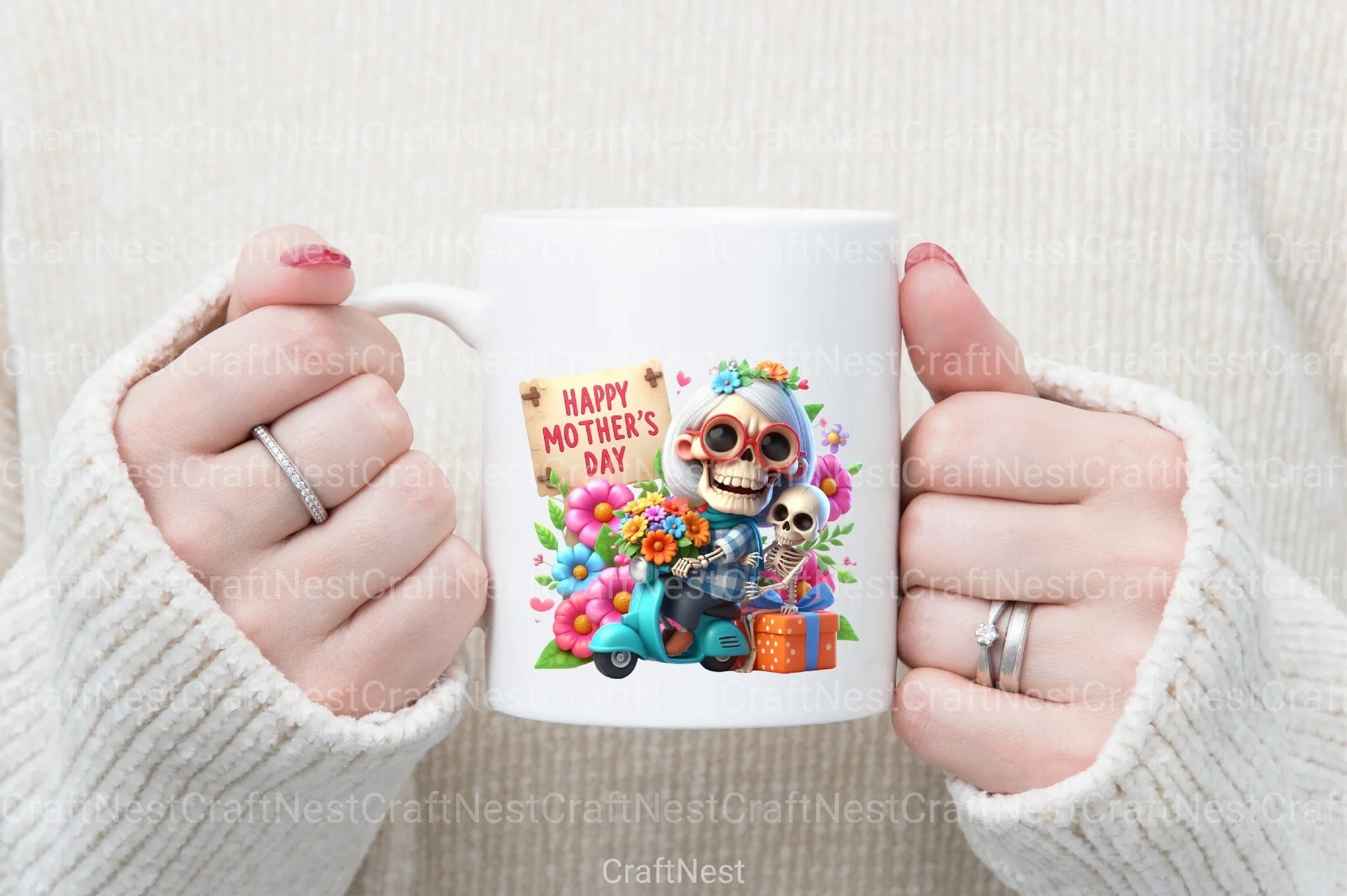 Funny Mother's Day Skeleton Grandma Clipart Bundle - CraftNest - Digital Crafting and Art