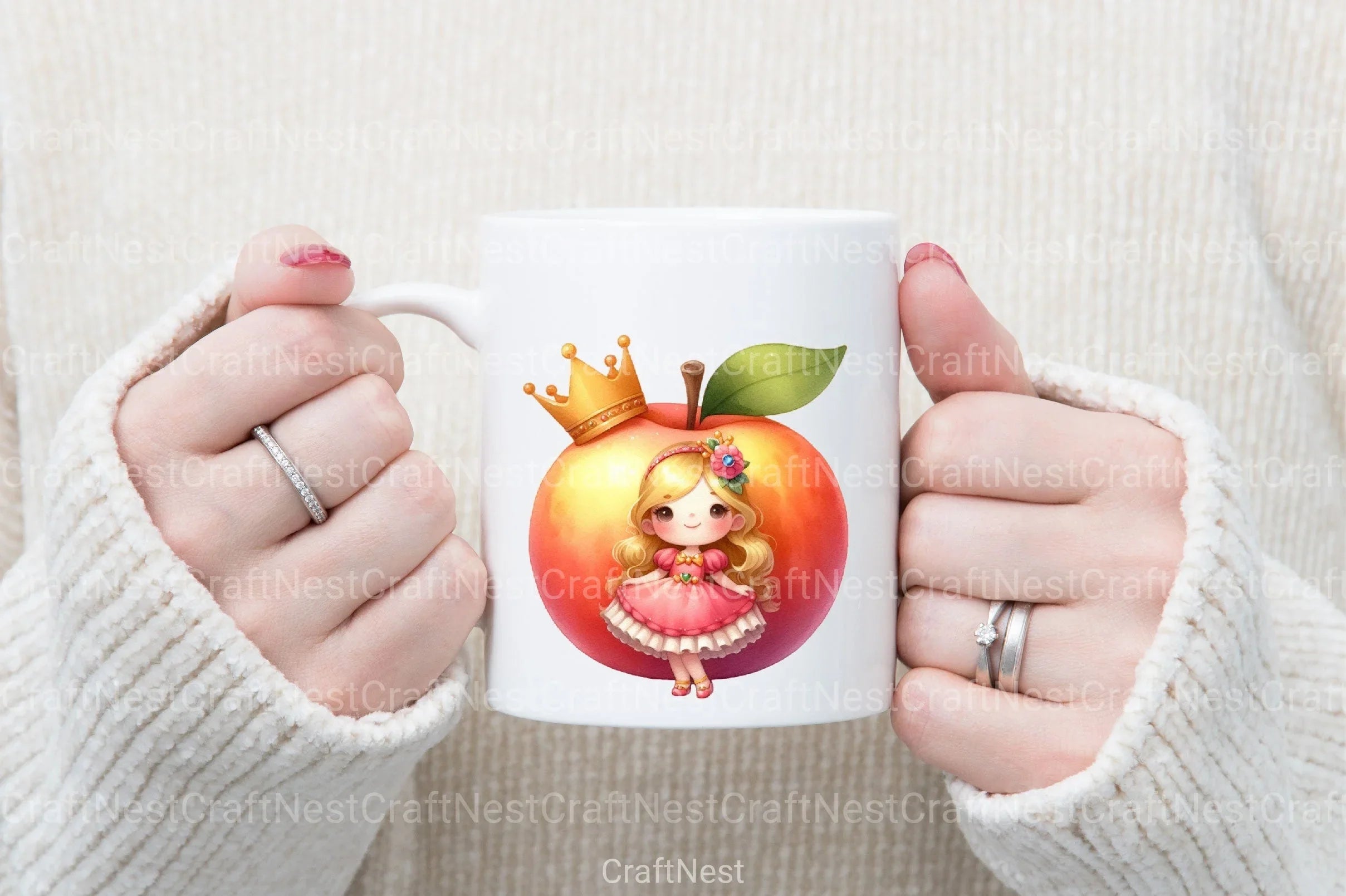 Fruits Little Princess Clipart Bundle - CraftNest - Digital Crafting and Art