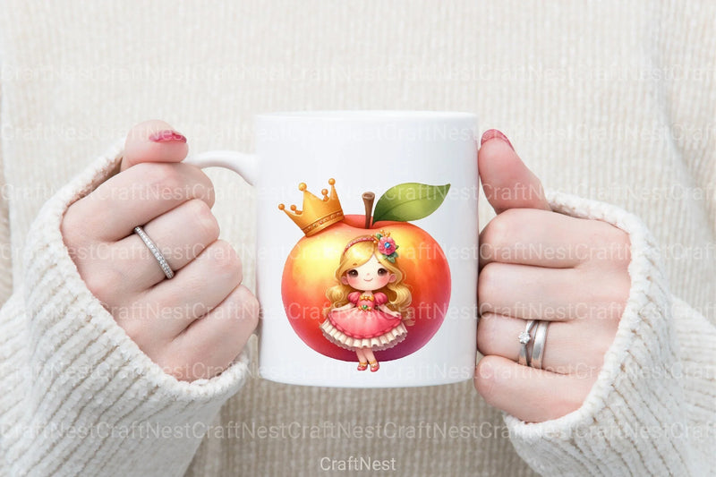 Fruits Little Princess Clipart Bundle - CraftNest - Digital Crafting and Art