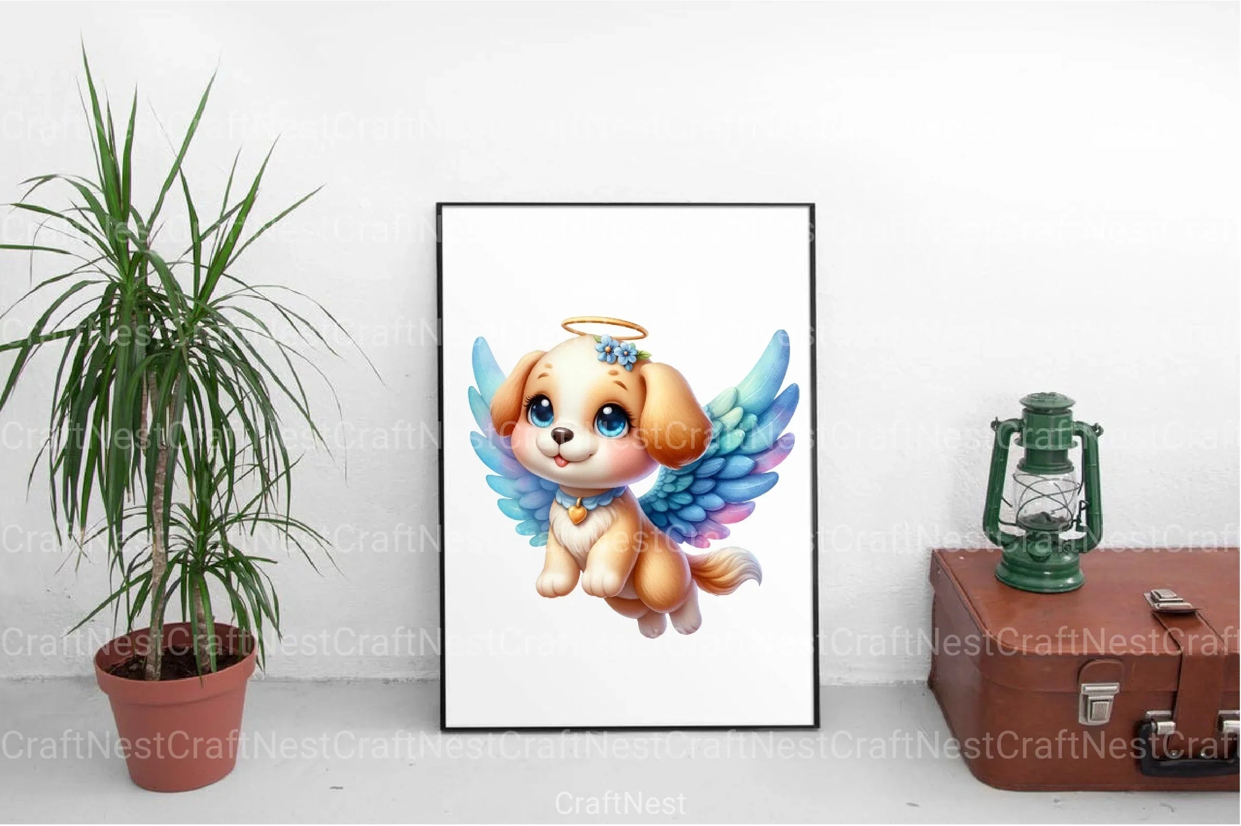 Dog Angels Clipart Bundle - CraftNest - Digital Crafting and Art