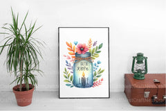 Faith Hope Love Jars Clipart Bundle - CraftNest - Digital Crafting and Art