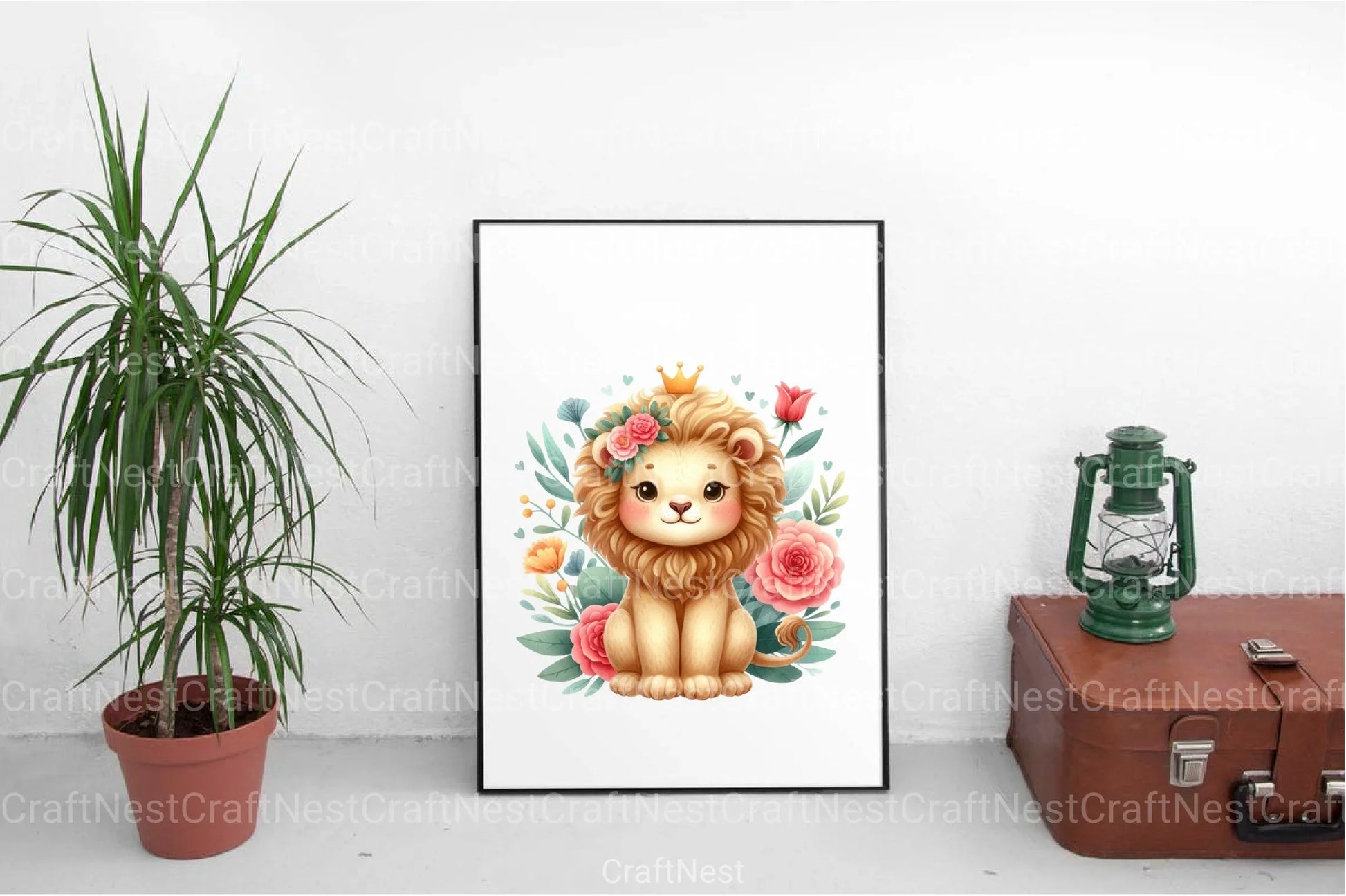 Pretty Lions Clipart Bundle - CraftNest - Digital Crafting and Art
