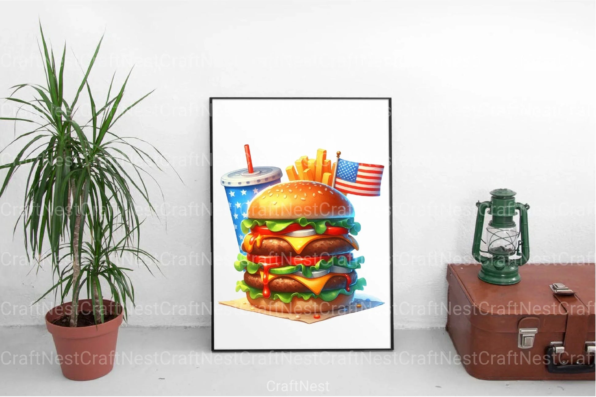 4th of July Fast Food Clipart Bundle 6 - CraftNest - Digital Crafting and Art