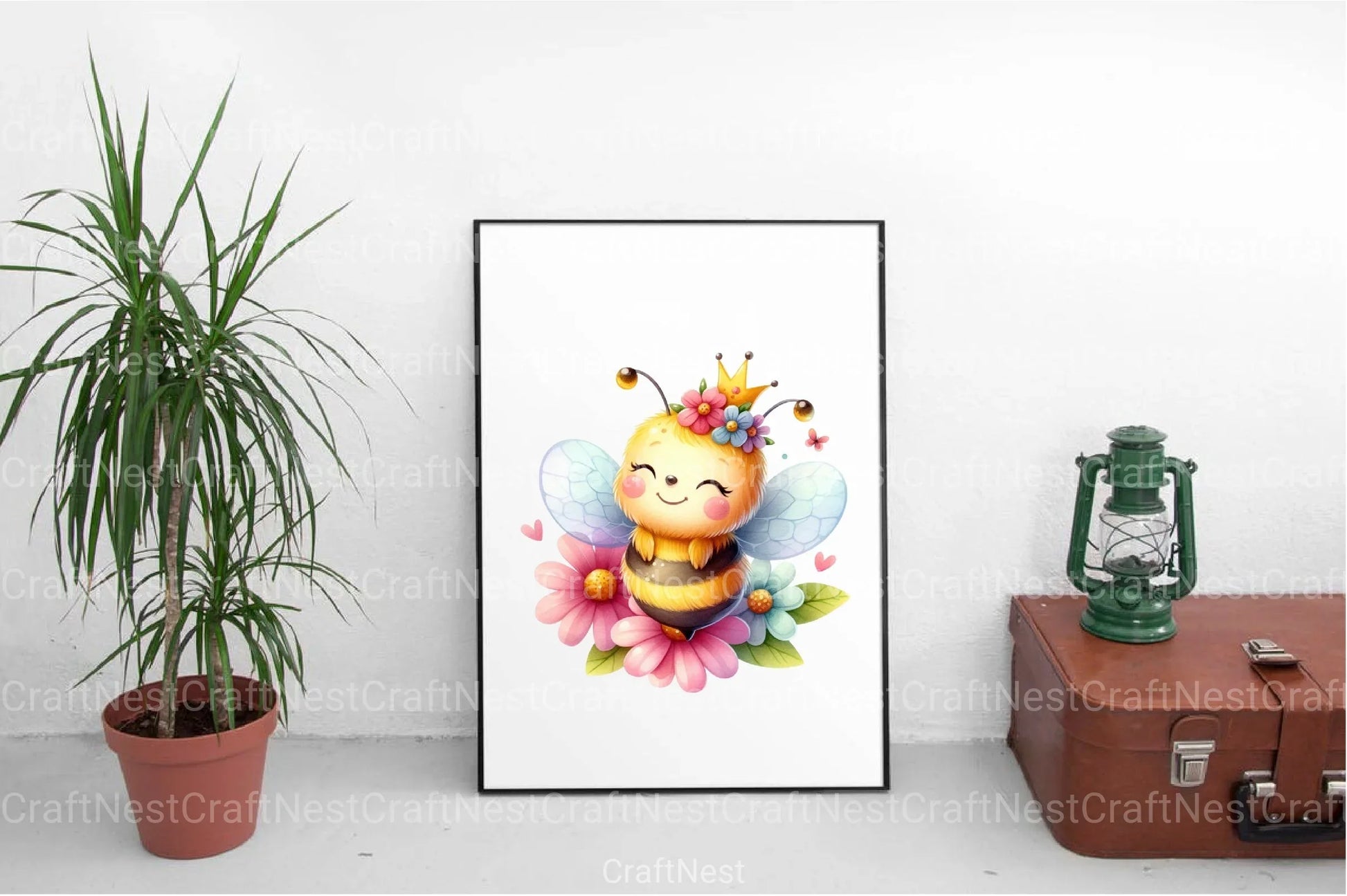 Cute Bee Clipart Bundle 66 - CraftNest - Digital Crafting and Art