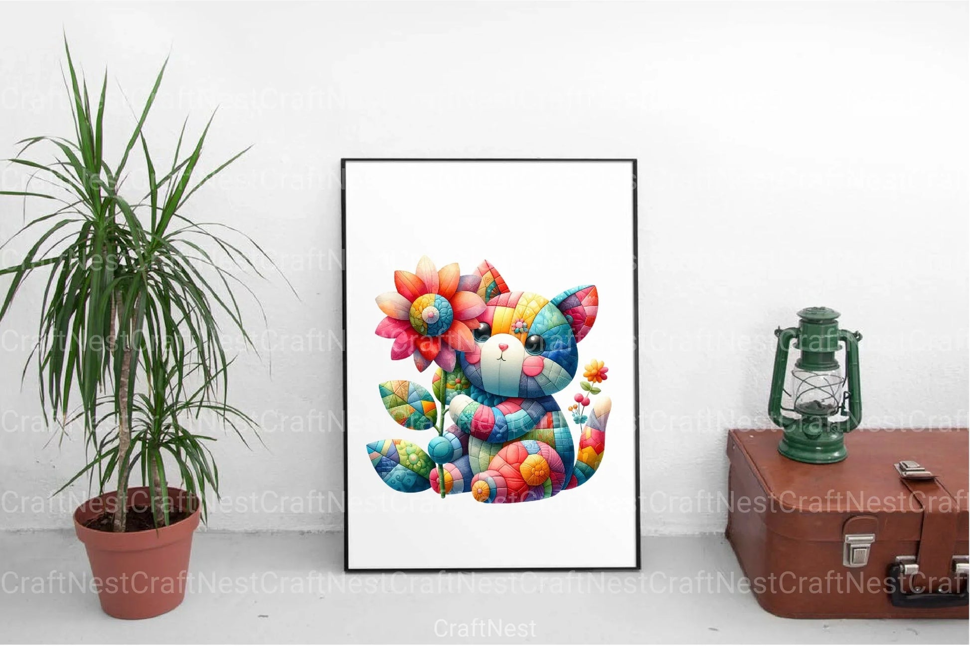 Patchwork Animals Clipart Bundle - CraftNest - Digital Crafting and Art