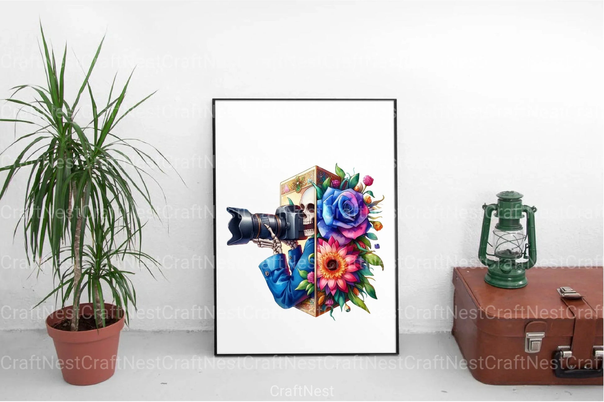 Photographer Skeleton Tarot Card Clipart Bundle - CraftNest - Digital Crafting and Art