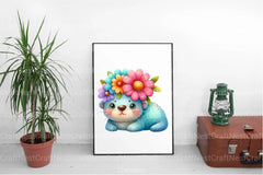 Cute Animals Stickers Clipart Bundle - CraftNest - Digital Crafting and Art