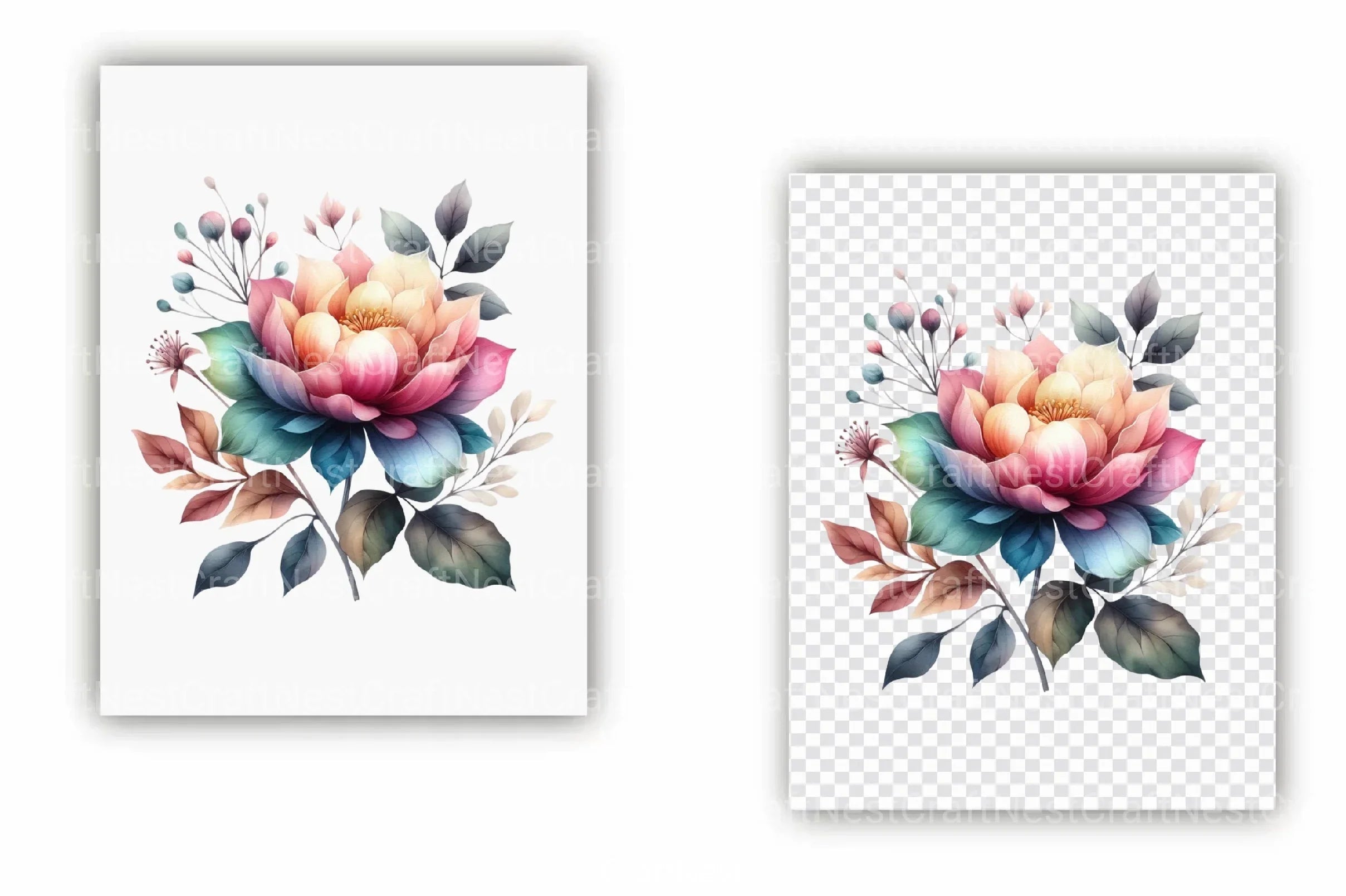 Birth Flowers Clipart Bundle - CraftNest - Digital Crafting and Art