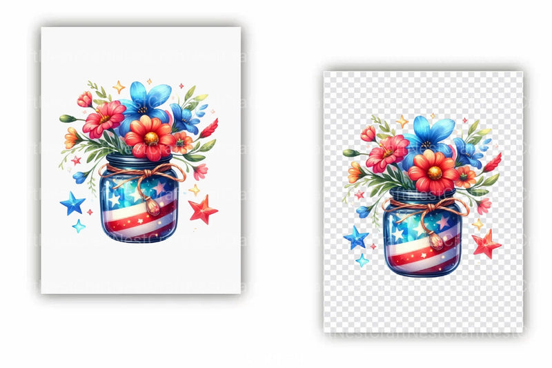 4th of July Magic Jar Clipart Bundle - CraftNest - Digital Crafting and Art