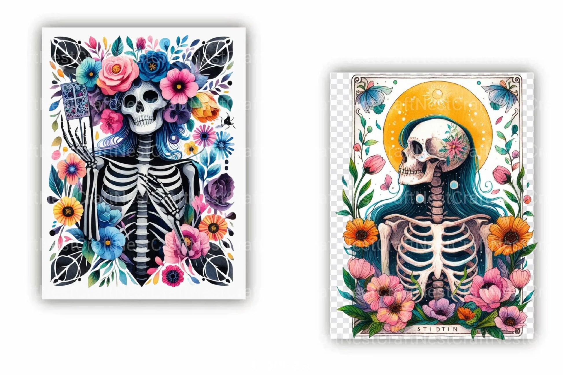 Plant Lady Tarot Card Clipart Bundle - CraftNest - Digital Crafting and Art