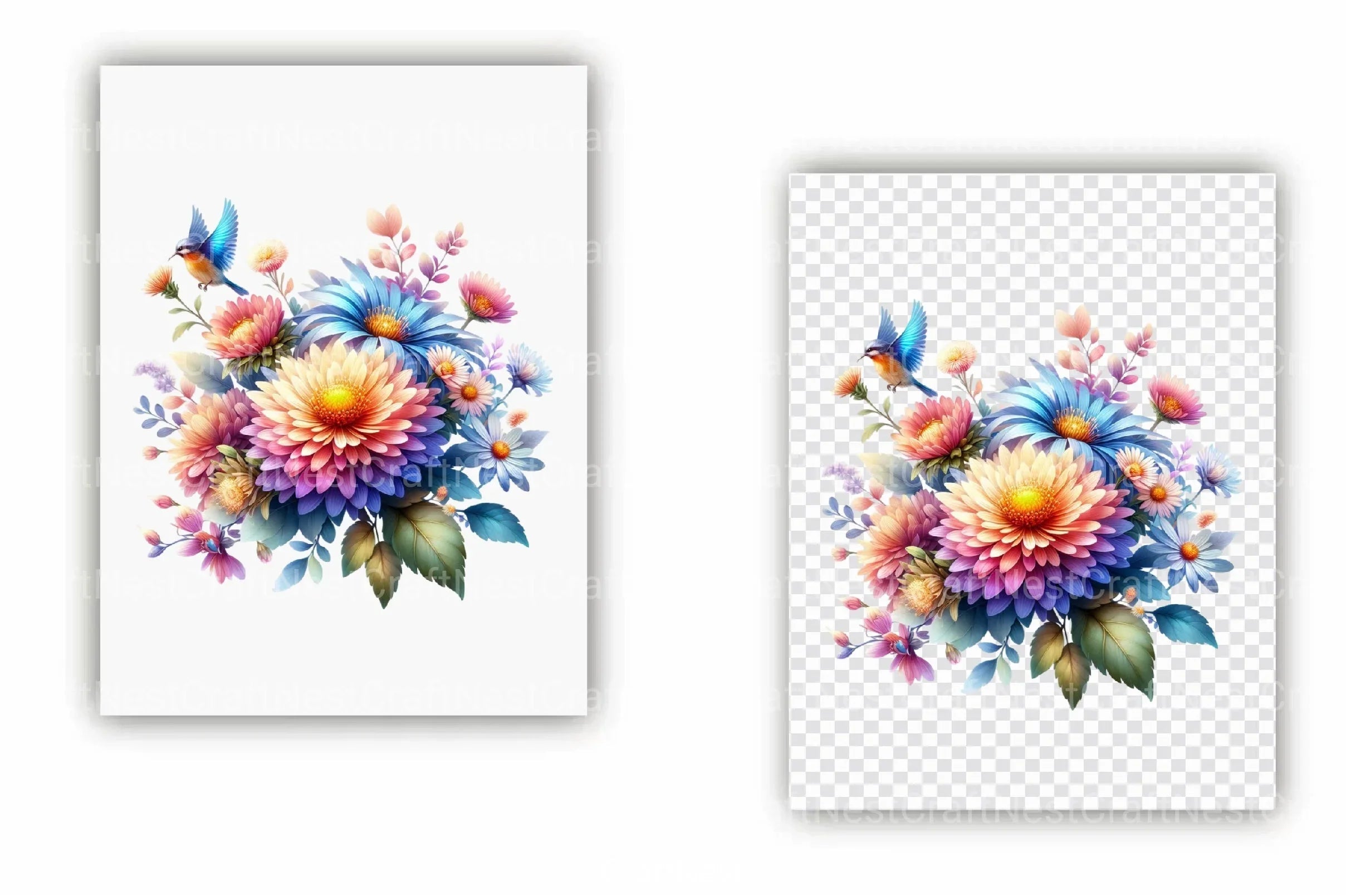 Wildlife and Floral Clipart Bundle - CraftNest - Digital Crafting and Art