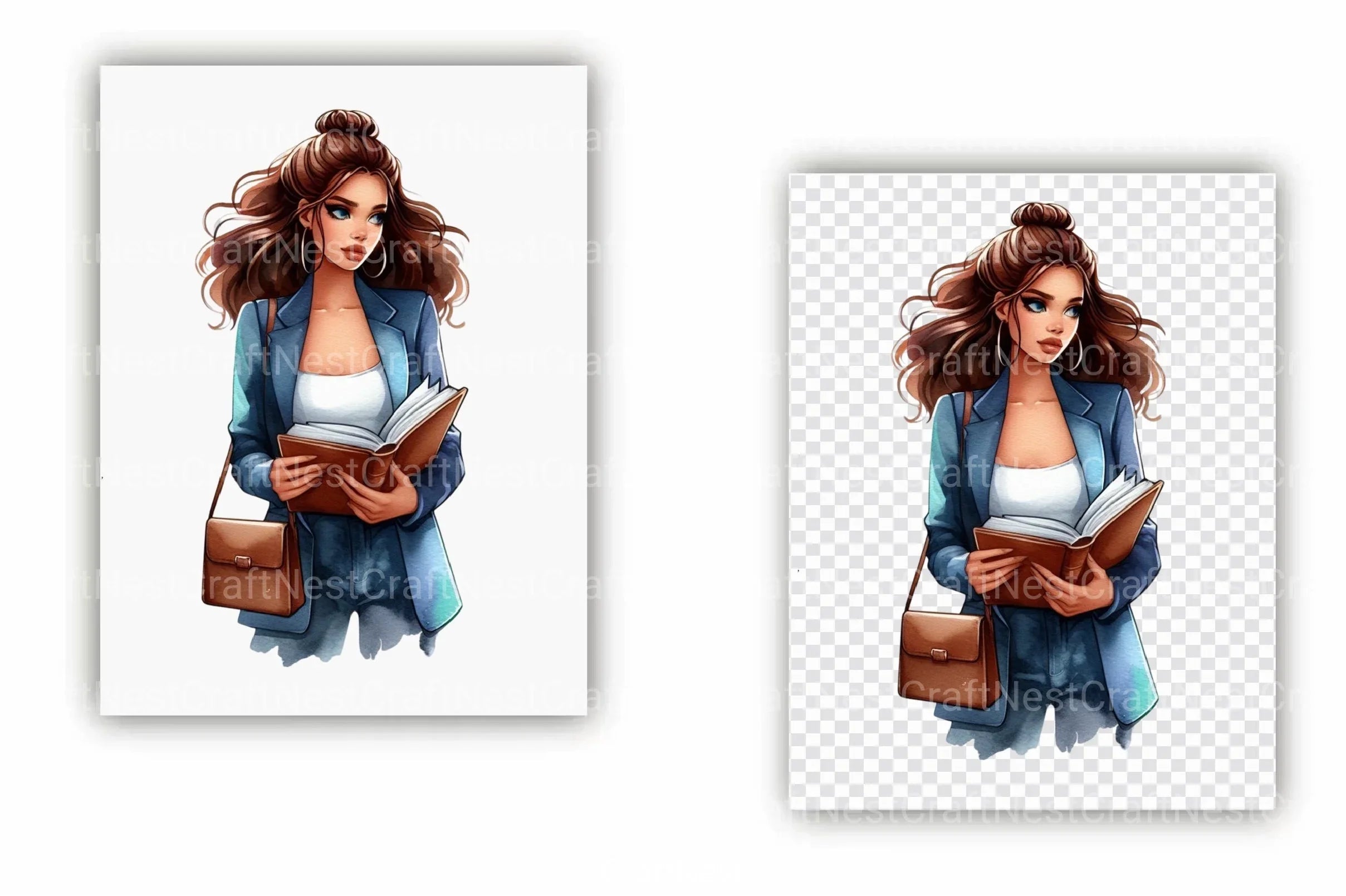 Black Women Clipart Bundle - CraftNest - Digital Crafting and Art