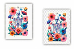 Skeletons in Careers Tarot Card Clipart Bundle - CraftNest - Digital Crafting and Art