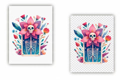 Whimsical Skeletal Tarot Card Clipart Bundle - CraftNest - Digital Crafting and Art
