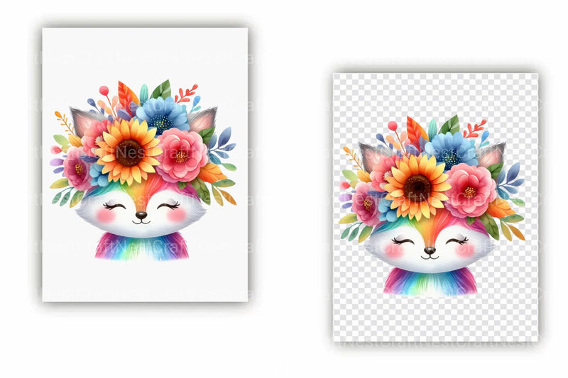 Hello Summer Animals Clipart Bundle - CraftNest - Digital Crafting and Art
