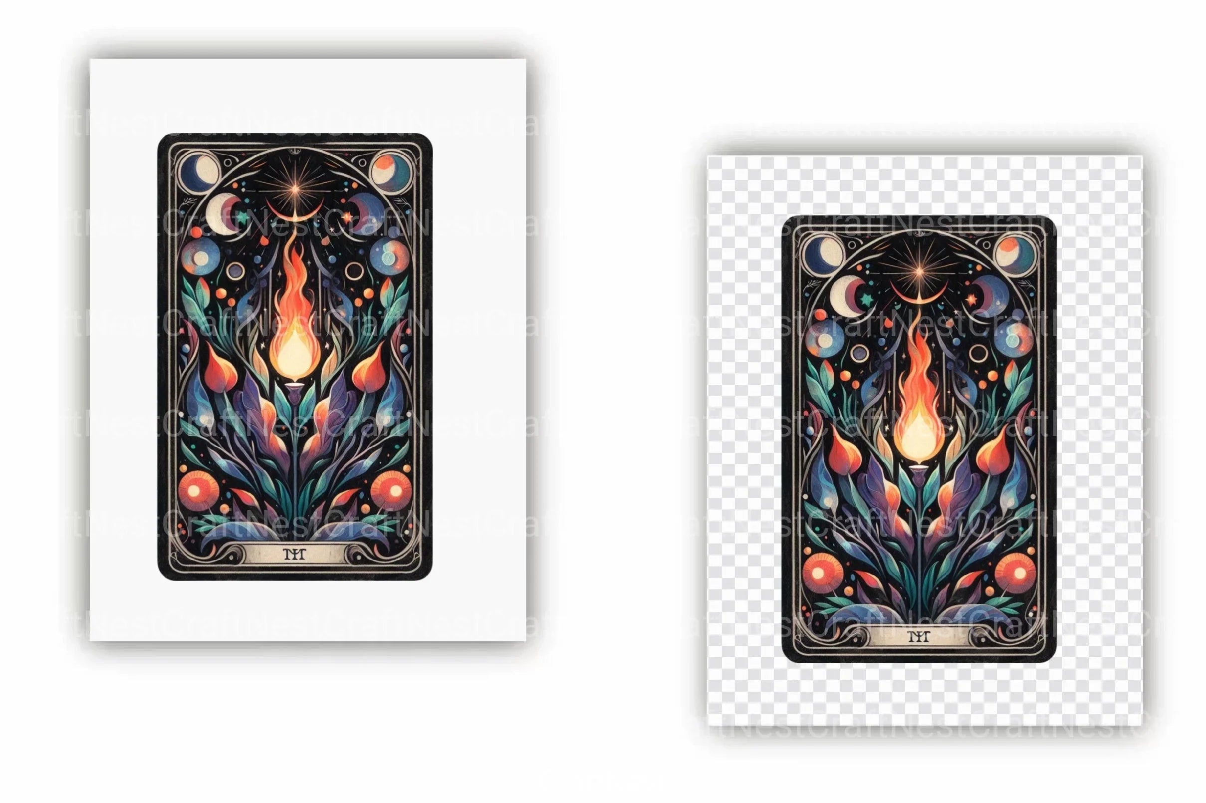 Witch Tarot Cards Clipart Bundle - CraftNest - Digital Crafting and Art