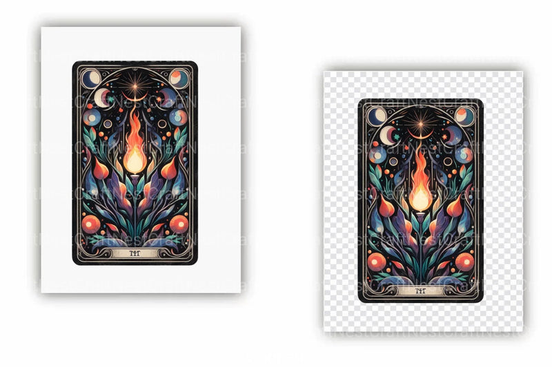 Witch Tarot Cards Clipart Bundle - CraftNest - Digital Crafting and Art