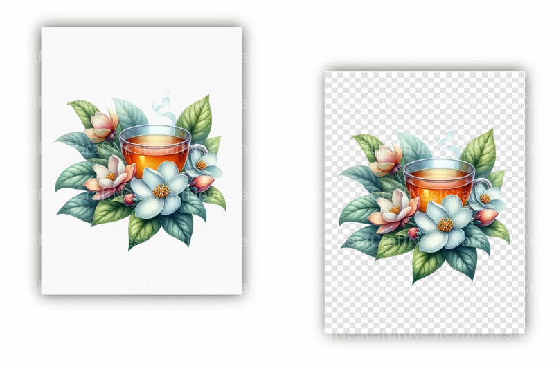 Jasmine Tea Clipart Bundle  99 - CraftNest - Digital Crafting and Art