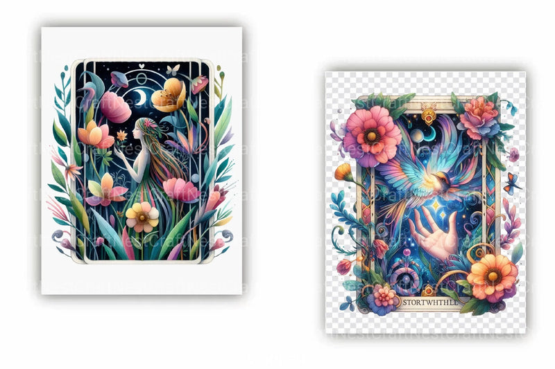Fairy Tale Tarot Card Clipart Bundle - CraftNest - Digital Crafting and Art