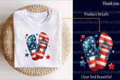 4th of July Flip Flops Clipart Bundle 2 - CraftNest - Digital Crafting and Art