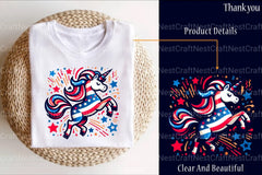 4th of July Unicorn Clipart Bundle 99 - CraftNest - Digital Crafting and Art