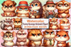 Funny Grumpy Animals Clipart Bundle