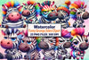 Grumpy Zebra Clipart Bundle - Funny Animal Graphics