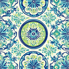 Boho Blue Green Patterns Clipart Bundle - CraftNest - Digital Crafting and Art