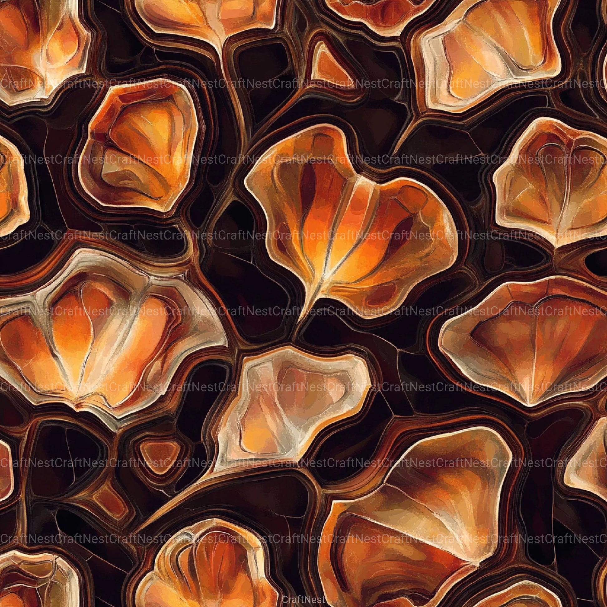 Tortoiseshell Seamless Pattern Digital Paper - CraftNest - Digital Crafting and Art