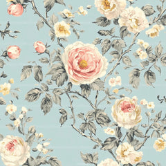 French Shabby Chic Pastel Flower Pattern Clipart Bundle 2 - CraftNest - Digital Crafting and Art