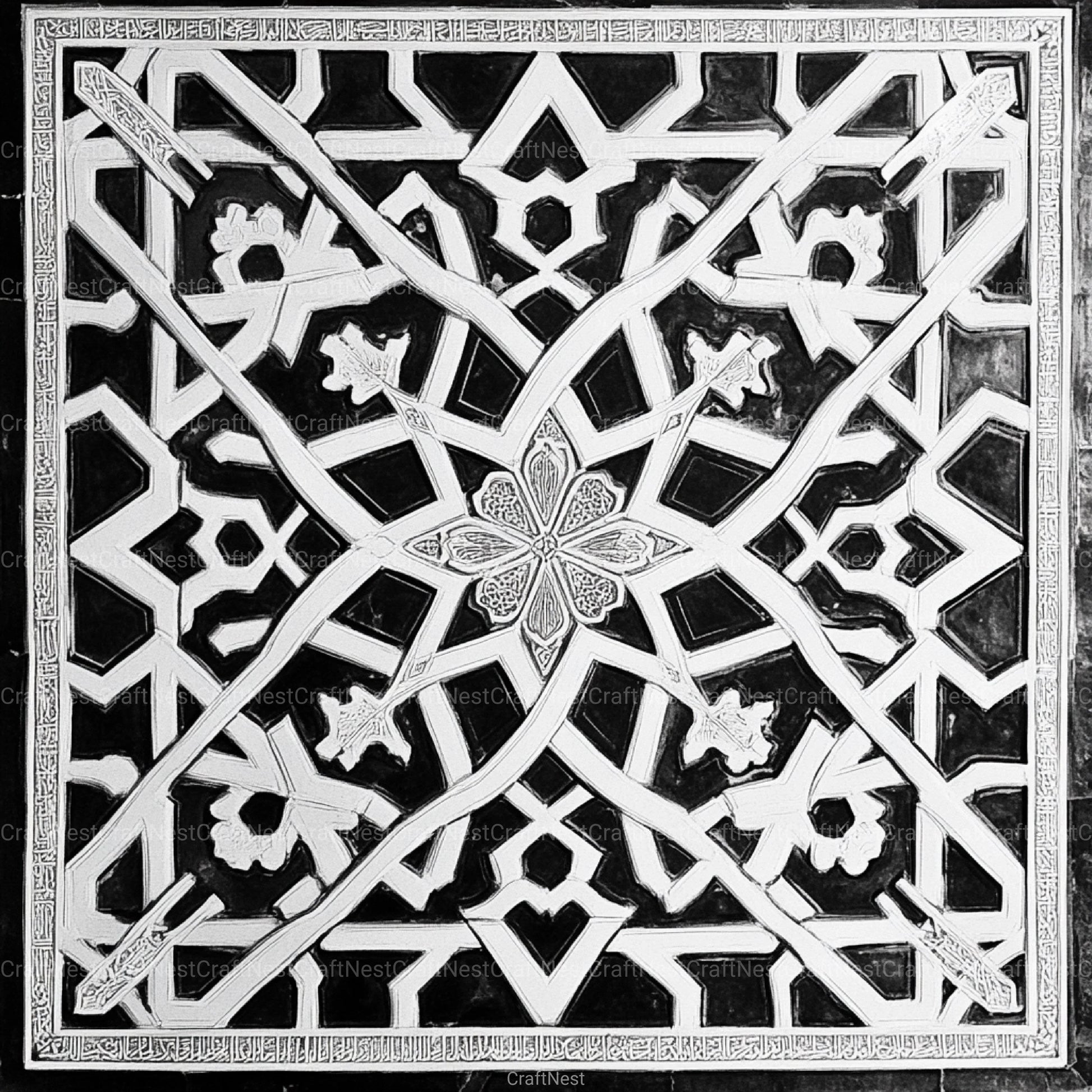 Sacred Geometry Alhambra Patterns Clipart Bundle - CraftNest - Digital Crafting and Art