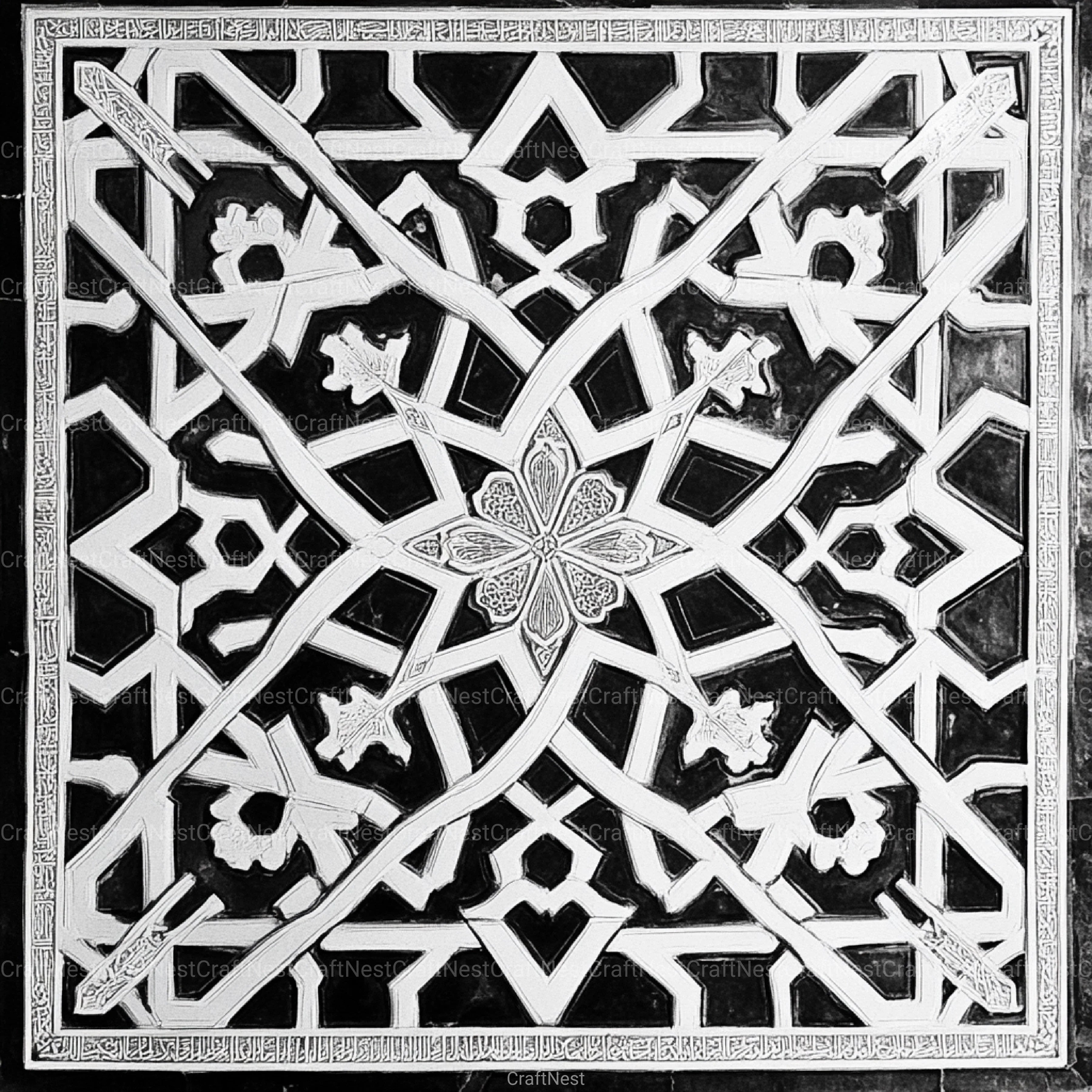 Sacred Geometry Alhambra Patterns Clipart Bundle - CraftNest - Digital Crafting and Art