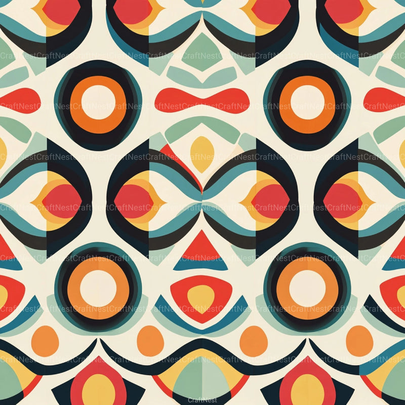Geometric Seamless Patterns Digital Paper - CraftNest - Digital Crafting and Art