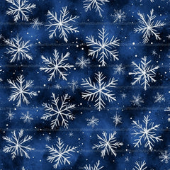 Blue Glitter Snowflakes Winter Pattern Clipart Bundle - CraftNest - Digital Crafting and Art