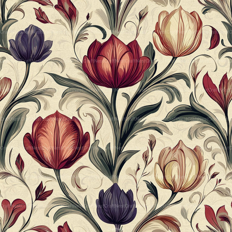 Tulipán Luxury Pattern Designs Clipart Bundle - CraftNest - Digital Crafting and Art