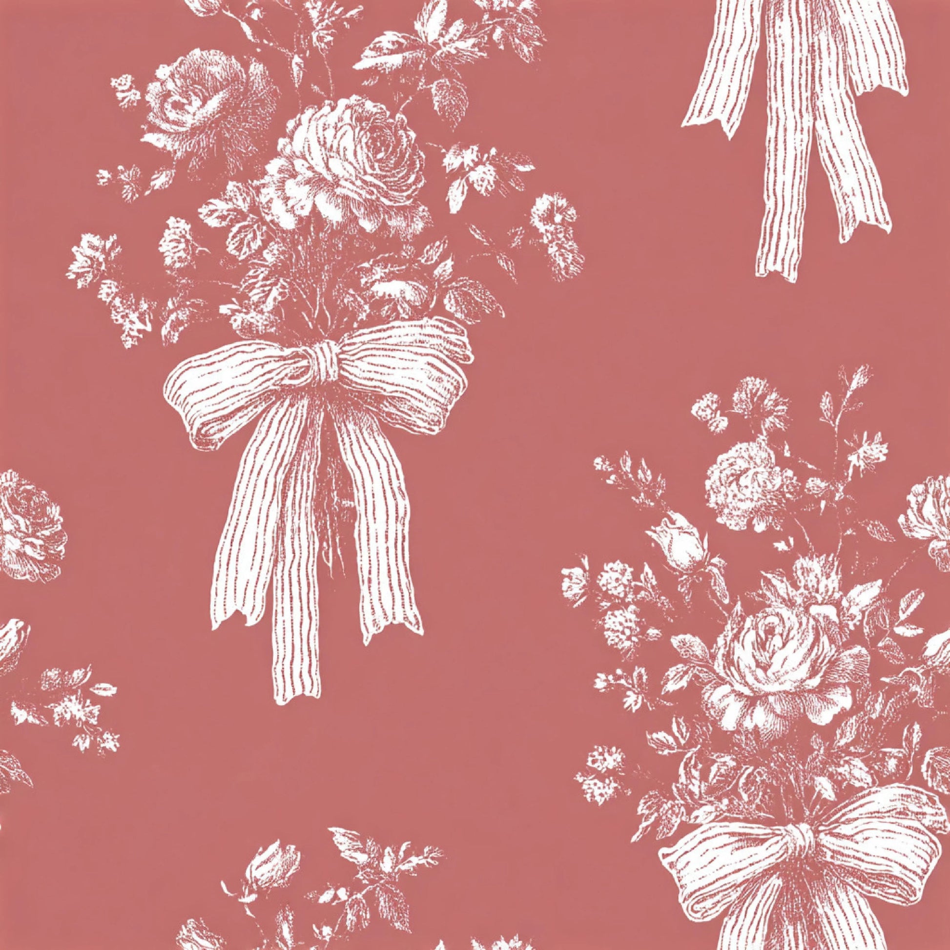 Pink French Toile De Jouy Pattern Clipart Bundle - CraftNest - Digital Crafting and Art