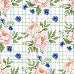 Pink Peonies Seamless Pattern Digital Paper - CraftNest - Digital Crafting and Art