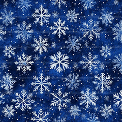 Blue Glitter Snowflakes Winter Pattern Clipart Bundle - CraftNest - Digital Crafting and Art
