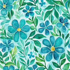 Navy Blue Yellow Cottage Flowers Pattern Clipart Bundle - CraftNest - Digital Crafting and Art