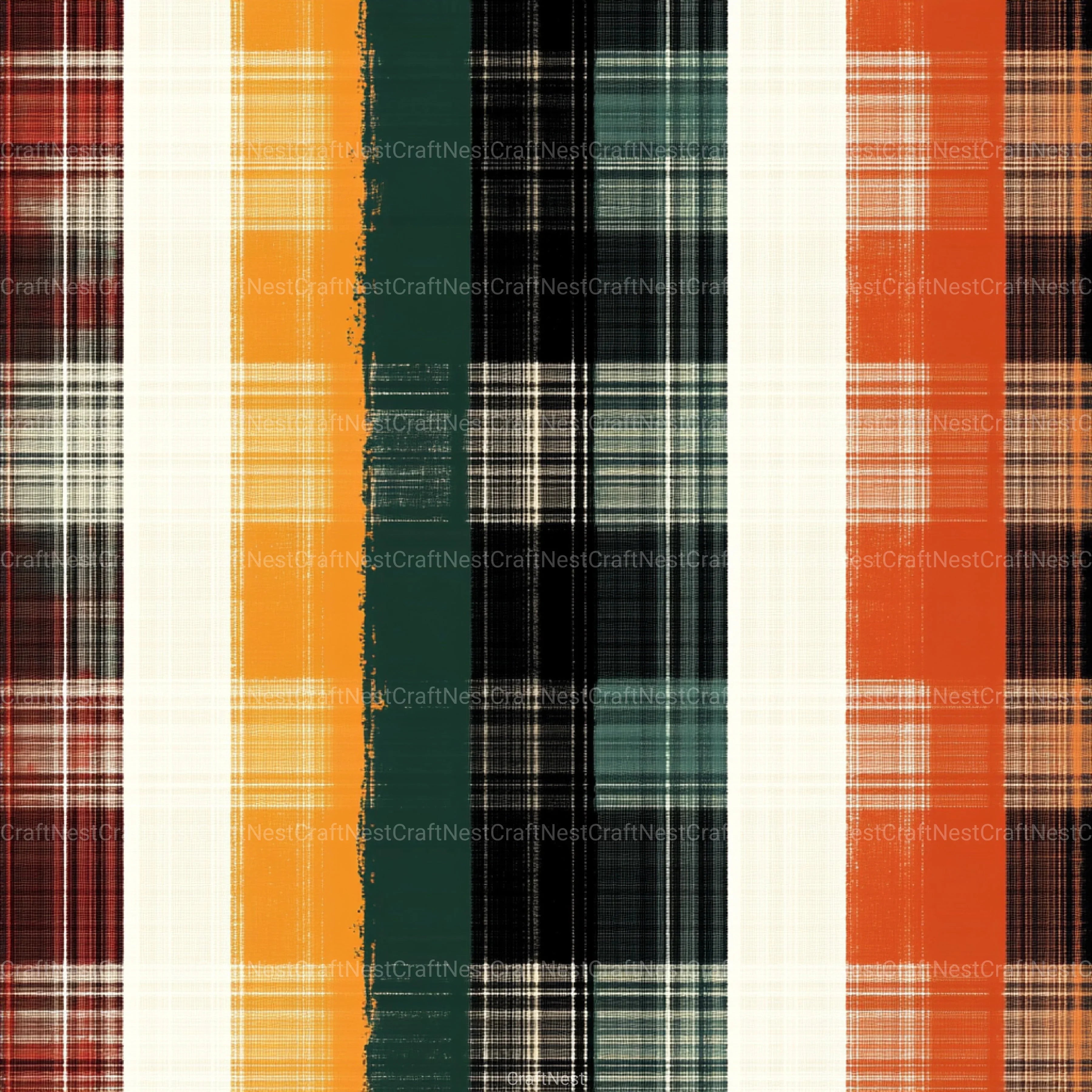 Stripes & Plaids Seamless Pattern Digital Paper - CraftNest - Digital Crafting and Art
