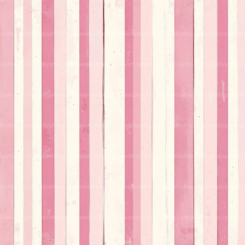 Blush Pink Stripes Pattern Digital Paper - CraftNest - Digital Crafting and Art