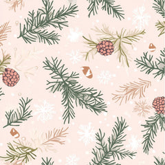 Blush Sage Seamless Christmas Patterns Digital Paper - CraftNest - Digital Crafting and Art