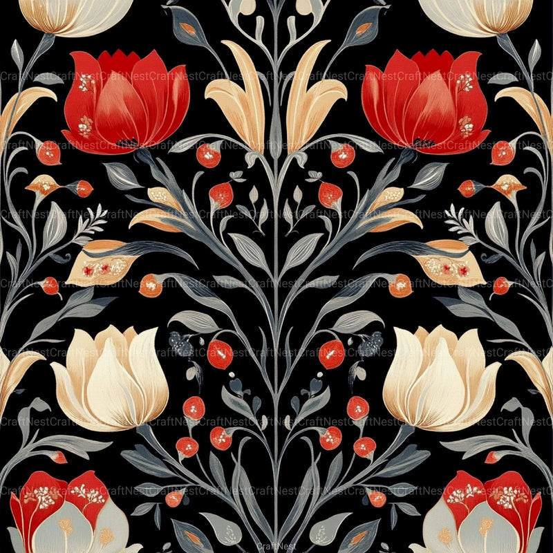Tulipán Luxury Pattern Designs Clipart Bundle - CraftNest - Digital Crafting and Art