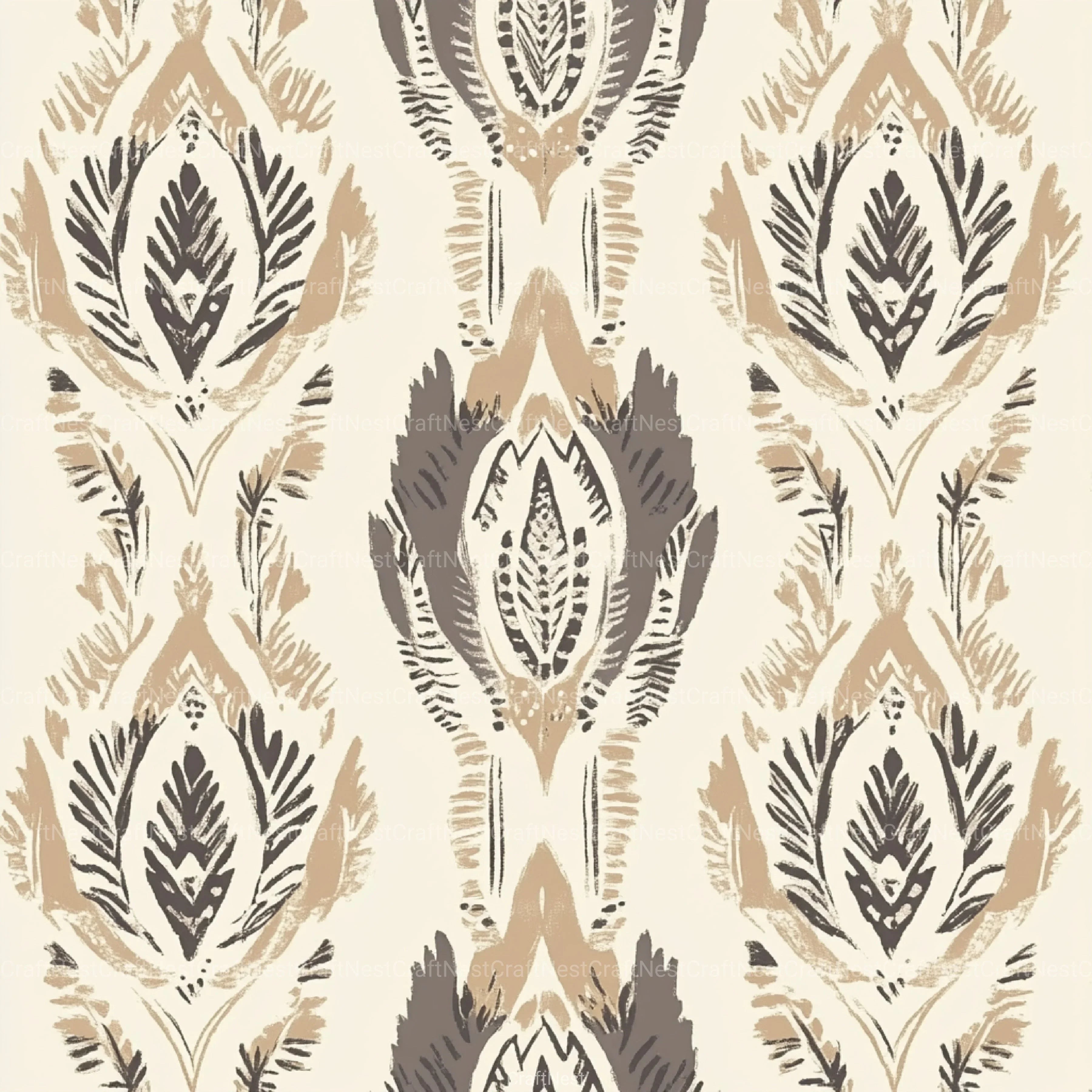 Boho Neutral Pattern Clipart Bundle - CraftNest - Digital Crafting and Art