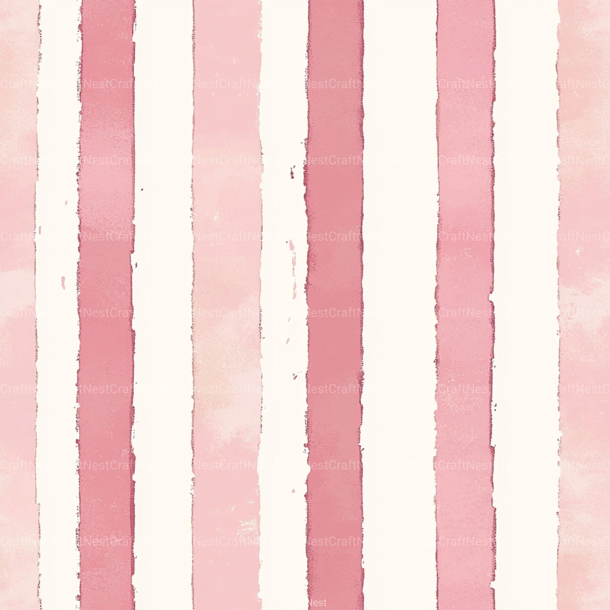 Blush Pink Stripes Pattern Digital Paper - CraftNest - Digital Crafting and Art