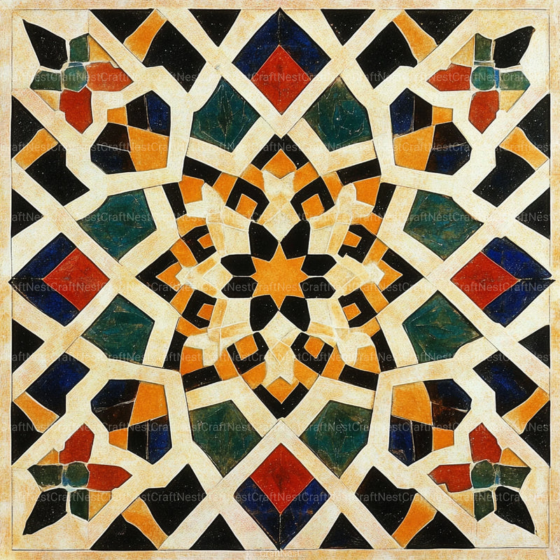 Sacred Geometry Alhambra Patterns Clipart Bundle - CraftNest - Digital Crafting and Art