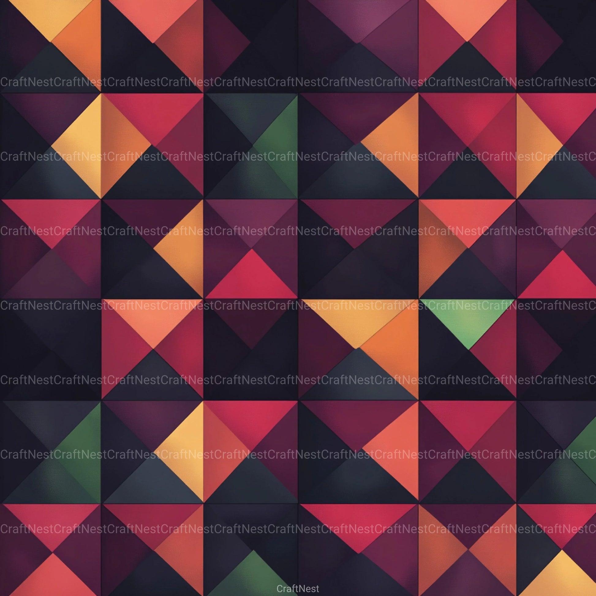 Geometric Seamless Patterns Digital Paper - CraftNest - Digital Crafting and Art