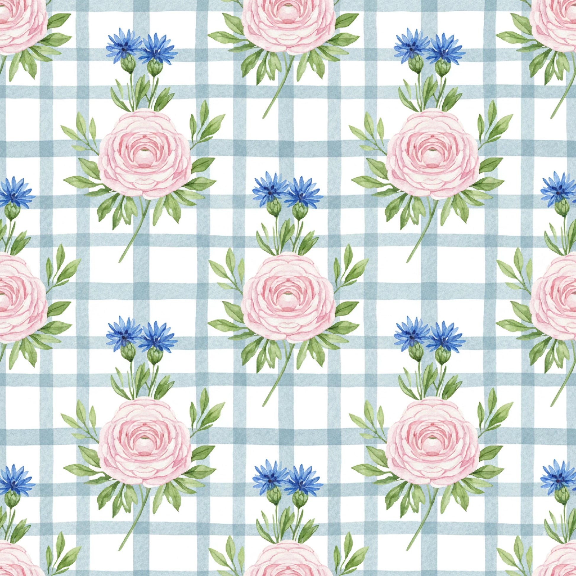Pink Peonies Seamless Pattern Digital Paper - CraftNest - Digital Crafting and Art