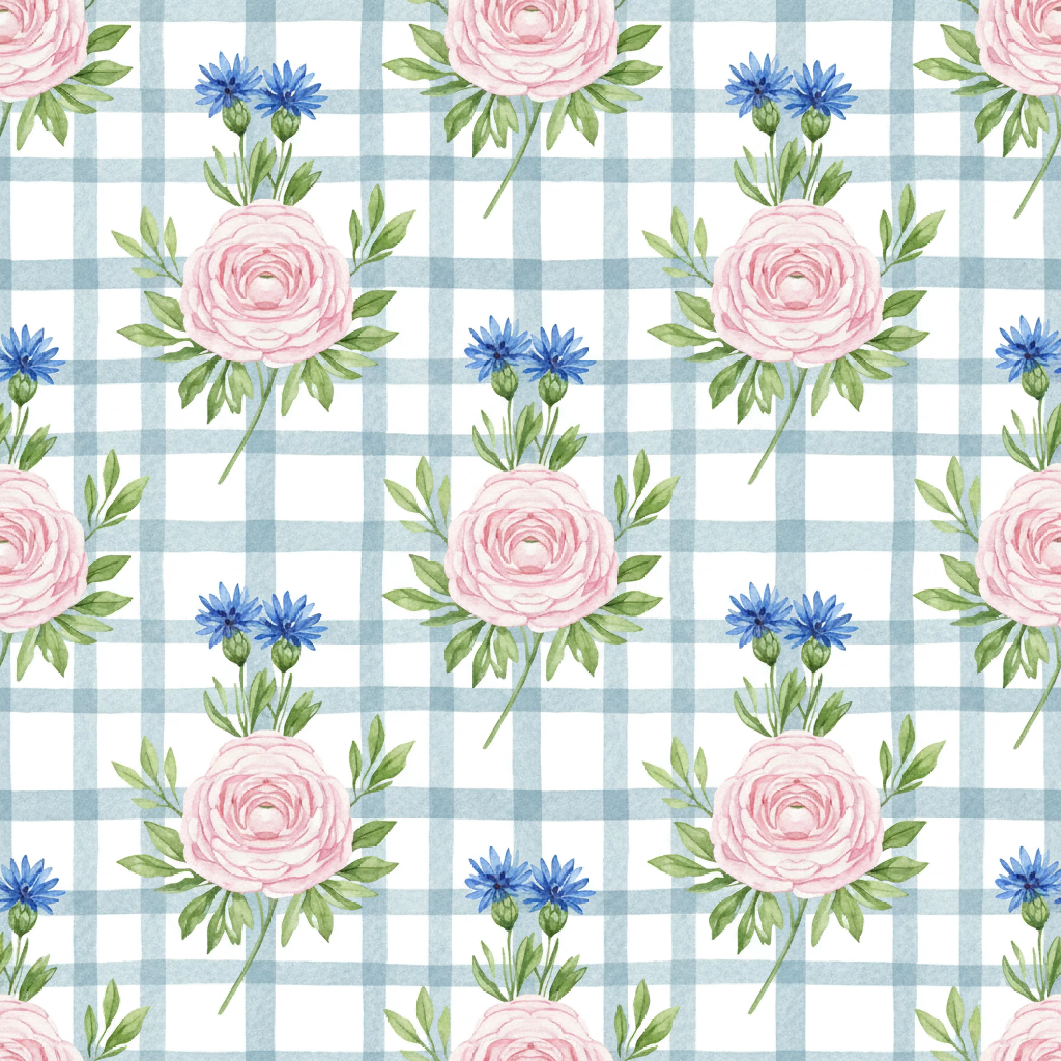 Pink Peonies Seamless Pattern Digital Paper - CraftNest - Digital Crafting and Art
