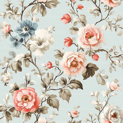 French Shabby Chic Pastel Flower Pattern Clipart Bundle 2 - CraftNest - Digital Crafting and Art